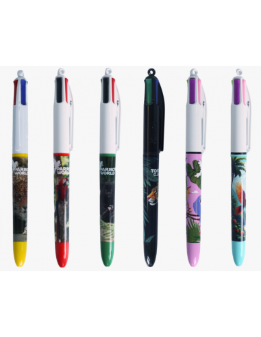 Stylos 4 couleurs Parrot World