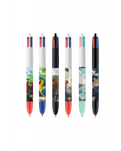 Stylos 4 couleurs Parrot World