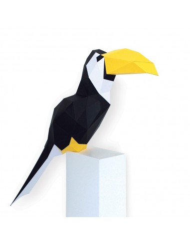 Toucan en papier 3D - Trophée