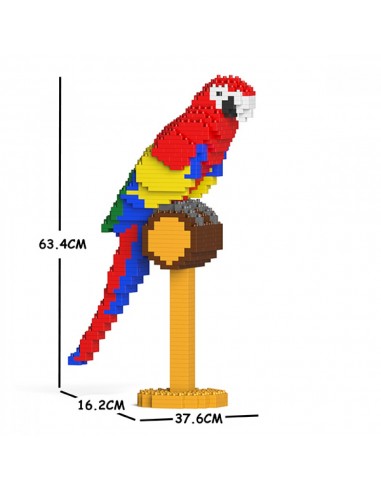 Perroquet Ara Grande Taille 63cm