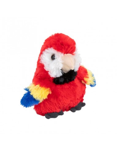 Peluche perroquet Fluffy ara rouge