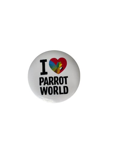 Badge Parrot World