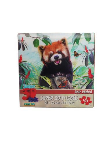 Puzzle 3D Panda Roux