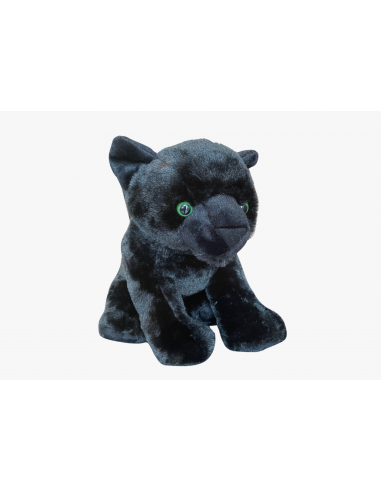 Peluche Jaguar Noir - 30 cm