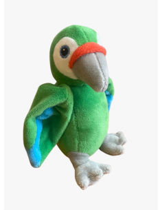 Bébé perroquet vert 15cm