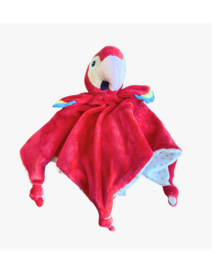 Doudou couverture perroquet