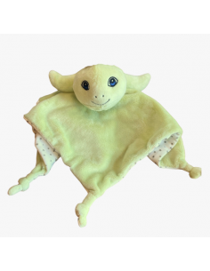 Doudou couverture tortue vert