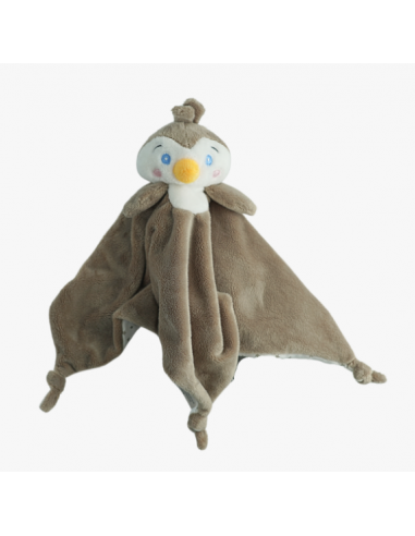 Doudou couverture manchot